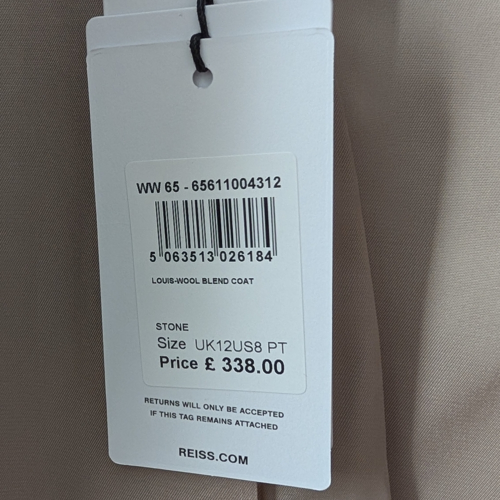 REISS NWT Louis Wool Coat - Picture 6 of 13